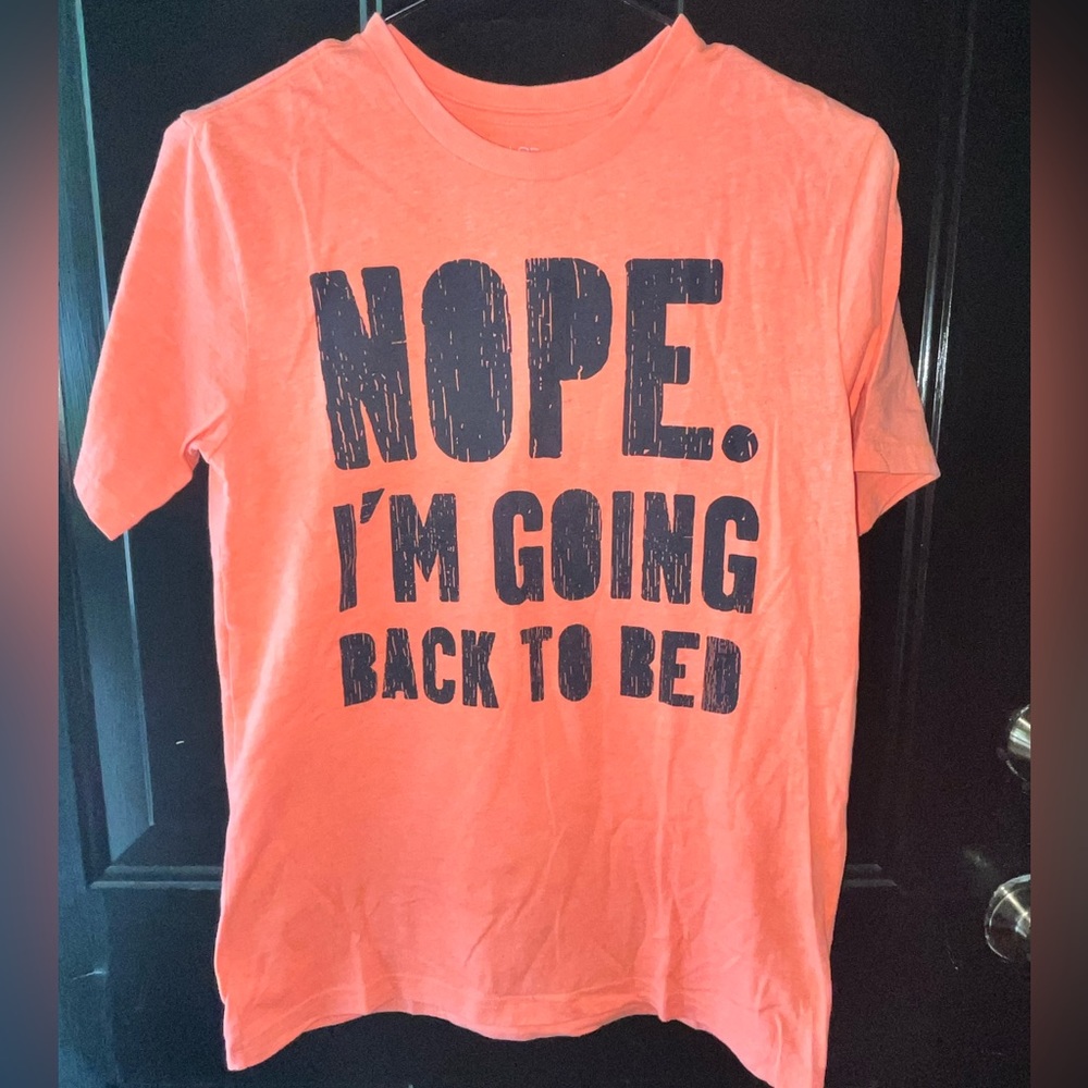 GUC Children’s Place Boy’s “Nope. I’m Going Back To Bed” Tee - Sz XL/14
